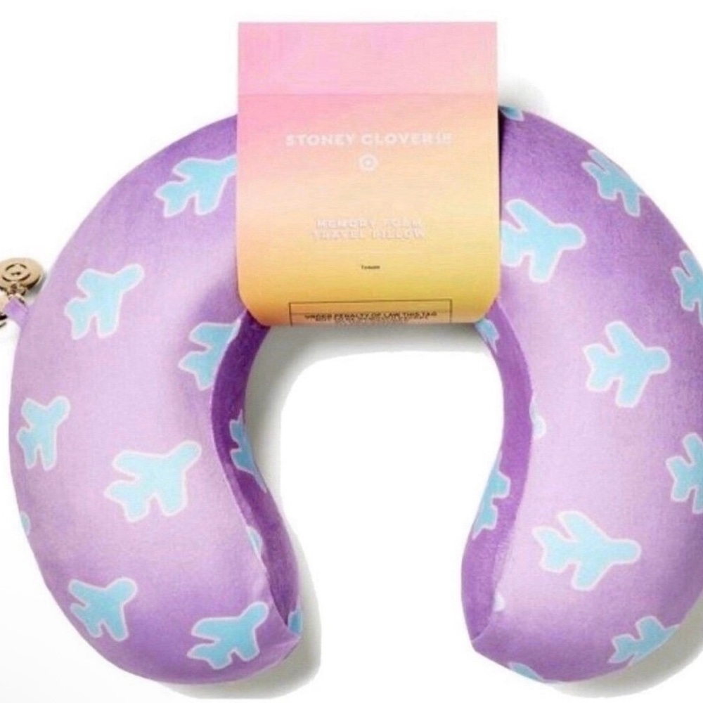 Stoney Clover Lane Purple Travel Pillow